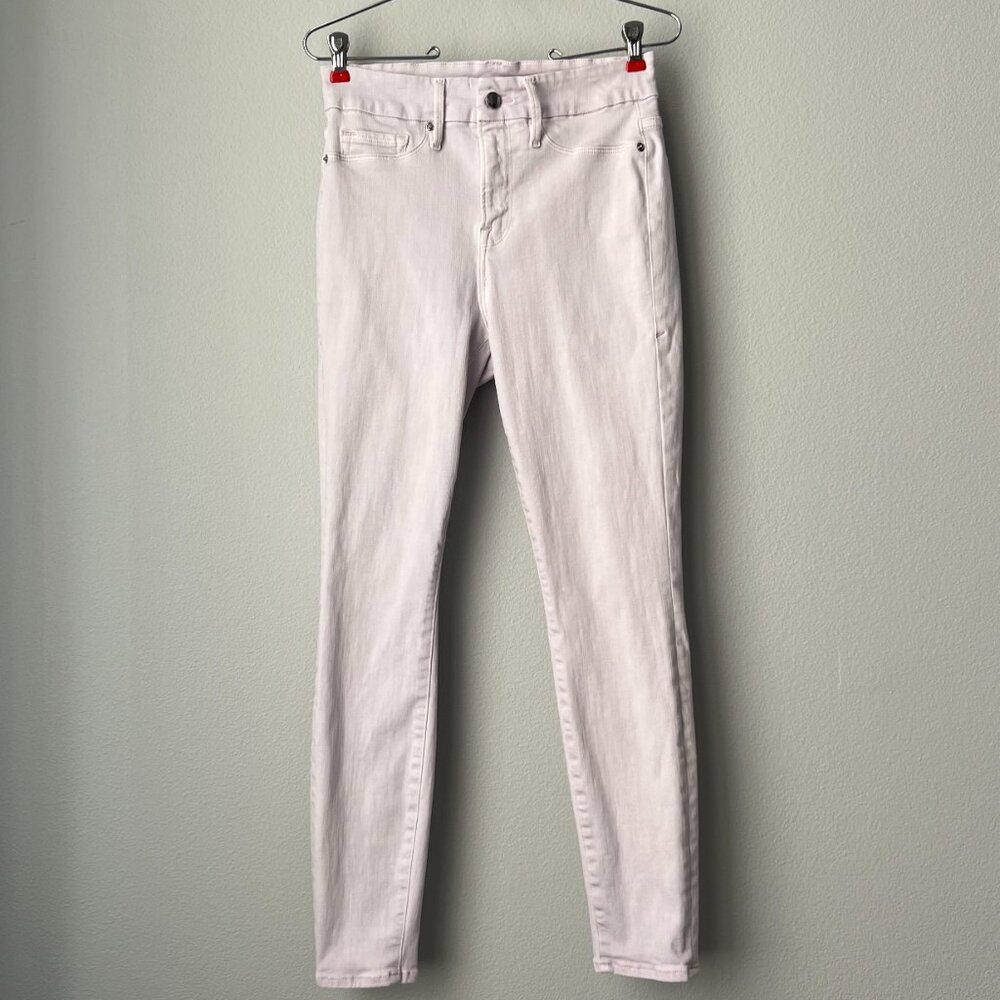 Good American Good Legs Crop Skinny Jeans 8/29 Lavender Soft Girl Minimalist